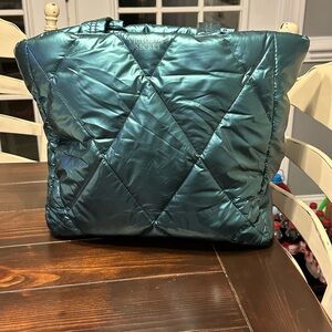 Victoria’s Secret Large Teal Puffer Tote